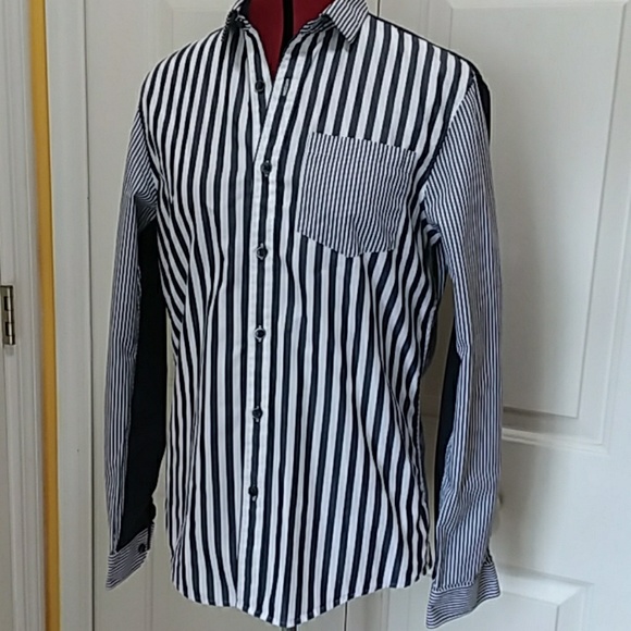 Michael Kors Other - Michael Kors mens button causal blue striped shirt